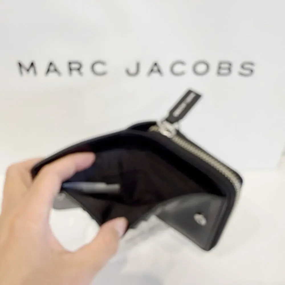 MARC JACOBS Groove Mini Compact Wallet DENIM MONOGRAM 4F6SMP009S02 $178